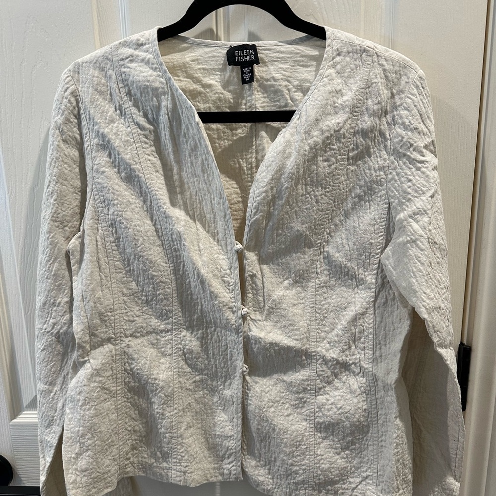 Eileen Fisher linen/cotton jacket